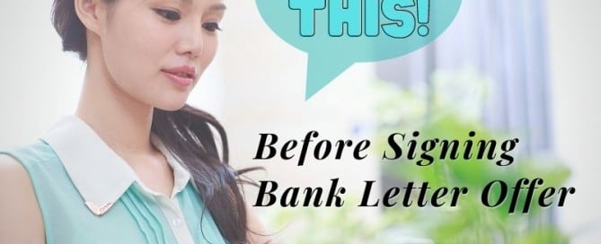 things to chek before signing bank letter offer